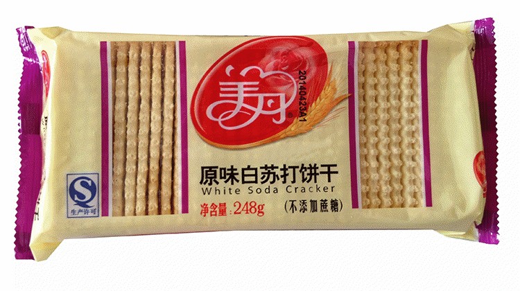 美丹原味味白苏打饼干248g